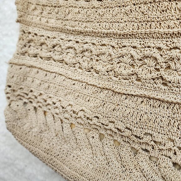 Vintage Cappelli Macrame Crochet Lace Purse Handbag Shoulder Boho Coastal - Picture 4 of 8